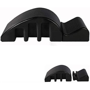 Imagem de Apoiadores da coluna, pilates arco espuma coluna corretor barril alívio da dor nas costas maca yoga massagem cama máquina de correção de cifose