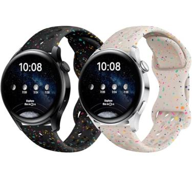 Imagem de Minggo Pulseira esportiva compatível com Samsung Galaxy Watch 7 6 5 4 mm e 44 mm/Galaxy Watch 5 Pro de 45 mm/Watch 3 de 41 mm/Galaxy Watch Active 2, pacote com 2 pulseiras de silicone macio de 20 mm