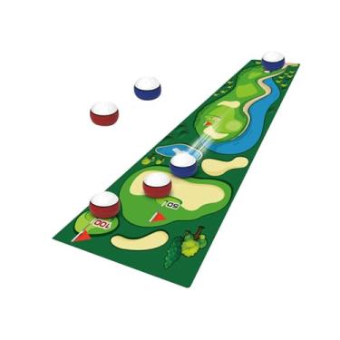 Imagem de kowaku Jogo de tabuleiro curling bola jogo de mesa casual diversão ao ar livre jogo de curling para crianças viagem presente aniversário jardim de infância, golfe