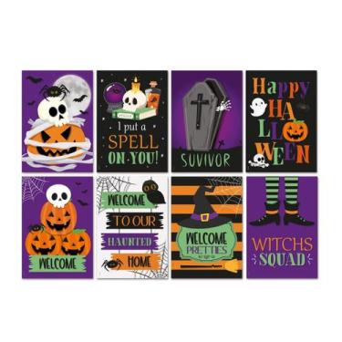 Imagem de Cartaz Decorativo De Halloween 25cm X 35cm - 8 Unidades - Cromus