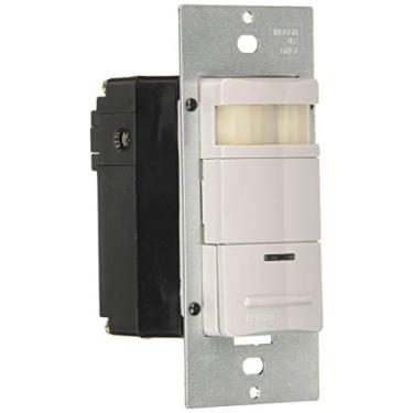 Imagem de Leviton MDS10-I Lev-Lok Dispositivo de fiação modular DG PIR Sensor de ocupação de interruptor de parede, cinza