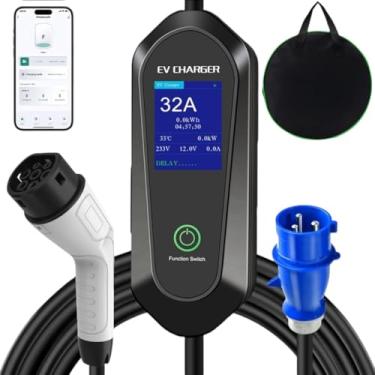 Imagem de Carregador Portátil Para Carro Elétrico 7kw 32A Bivolt