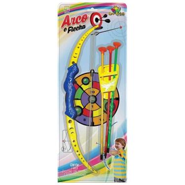 Imagem de Arco E Flecha Brinquedo Infantil Tiro Alvo Criança Art Brink