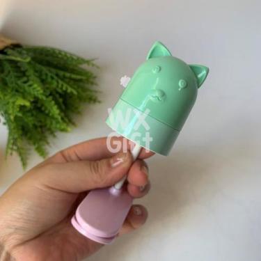 Imagem de Luminária de Mesa Led Luz Amarela - Interponte / WX Gift, Verde