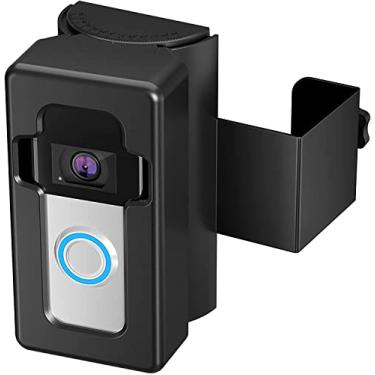 Imagem de COOLWUFAN Suporte de campainha antirroubo com função de ajuste (35 a 135 graus), suporte de campainha de vídeo para apartamento, casa, negócios, sem perfuração e fácil de instalar