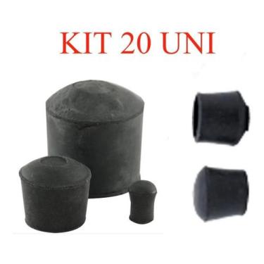 Imagem de KIT 20  Ponteira Pé De Borracha Cadeira 1.1/2 (38,1mm) - FORSAN