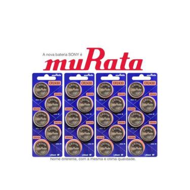 Imagem de 20 Baterias Murata CR2430 DL2430 ECR2430 Célula de Moeda de Lítio de 3