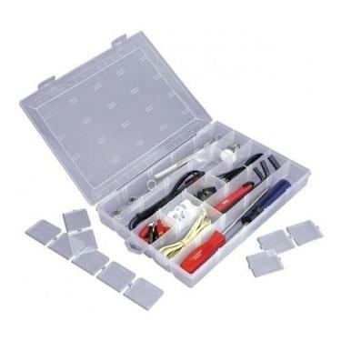 Imagem de Caixa Organizadora Plástico Transparente Divisória Removível - São Ber