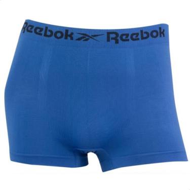 Imagem de Cueca Boxer Masculina Reebok Classic Sem Costura Microfibra, Azul, M