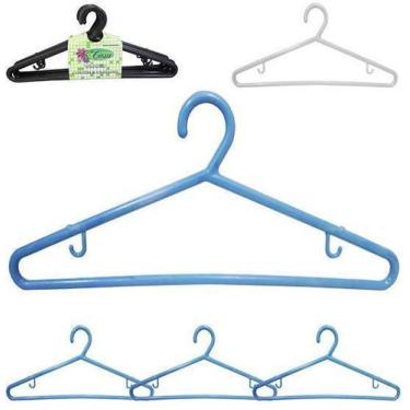 Imagem de Cabide Roupa Acrilico Gancho Colors 6 Pecas 38,5X15Cm 10Mm - By Casa