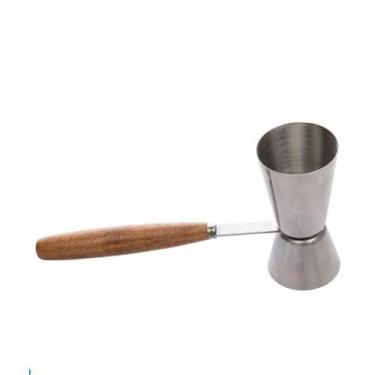 Imagem de Dosador De Bebidas Duplo Com Cabo De Madeira Resistente - Clink