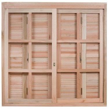 Imagem de Janela de Madeira Pantográfica 120x180cm com Caixilho 14cm Ewk 370 Ron