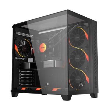 Imagem de Gabinete Gamer Forcefield Max Black Vulcan - Gffmaxbv - PCYES