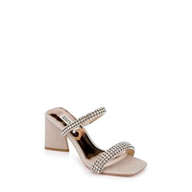 Imagem de Badgley Mischka Sandália feminina de salto Frankie, Ouro pálido, 37