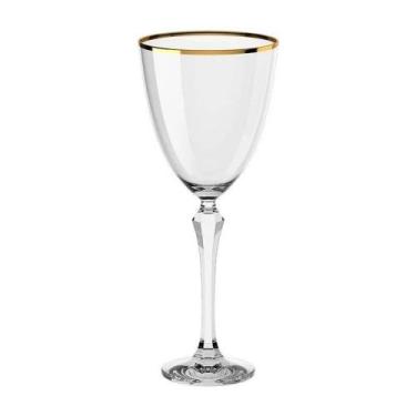 Imagem de Taça Vinho Branco Cristal Fio Dourado Haus Elegance 250ml - Haus Conce