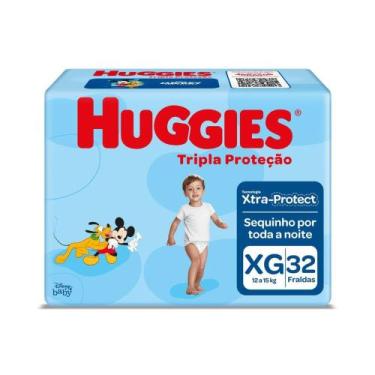Imagem de Pack Com 6 Pacotes De Fralda Huggies Tripla Protecao Mega Tam XG 32 Un