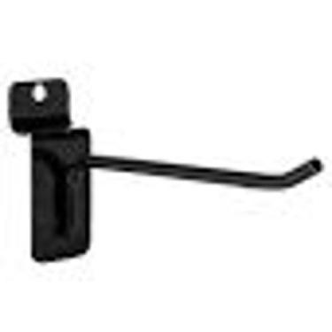 Imagem de 50 Ganchos P/ Painel Canaletado De 10 cm - FM, Preto