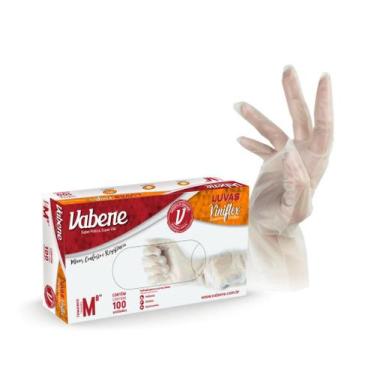 Imagem de Luva Descartavel Viniflex - Vabene Preta ou Translucida - M/G, Transpa