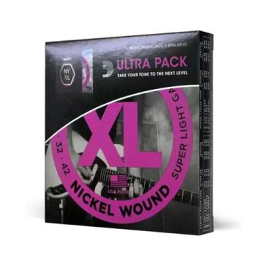 Imagem de Kit 2 jogo de cordas d'addario 009 exl120 nyxl0942 para guitarra ultra