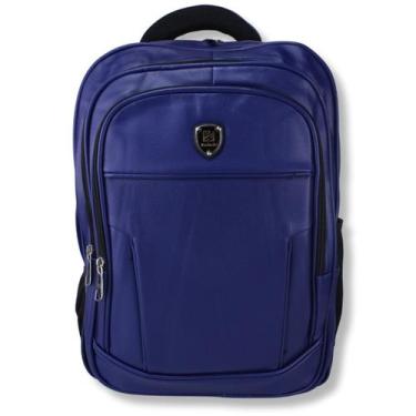 Imagem de Mochila de Couro Impermeável Masculina Executiva Reforçada Viagem Gran