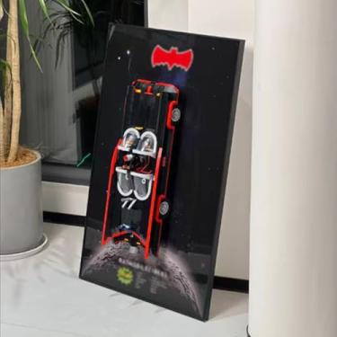 Imagem de iLuane Display Wallboard for Lego The Classic TV Series Batmobile 76328, Adult Collectibles Wall Mount, Home or Office Décor (No Car Included)