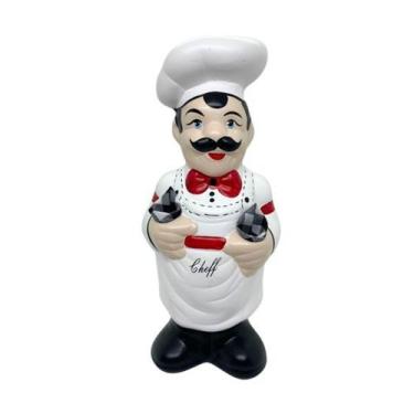 Imagem de Porta Colher De Pau Cozinheiro Cheff De Ceramica Cozinha - AVULSO - De
