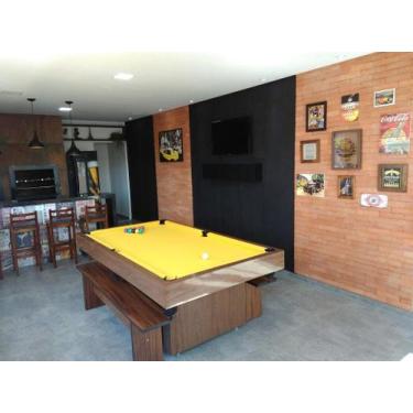 Imagem de Mesa de Bilhar e Jantar com Bancos Sedução Carlin Bilhares Superfície 