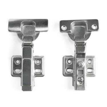 Imagem de Kit 10 Dobradiças Inox Curva com Amortecedor 35mm - Straub Web