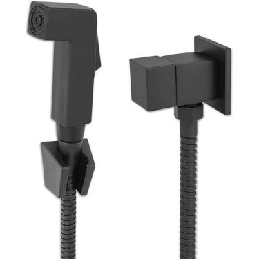 Imagem de Ducha Higiênica Quadrada Mangueira Longa 1,5m Luxo 1/4 Volta - Dotec, 