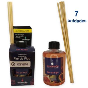 Imagem de Kit 7 Aromatizador Ambiente Senalândia Flor de Figo 280ml Difusor Vare