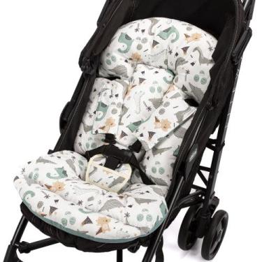 Imagem de Capa colchão para carrinho fofinho - Dolce Affetto, dino verde
