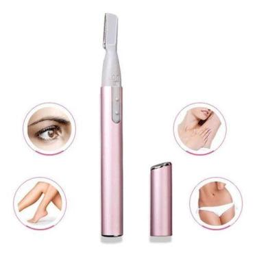 Imagem de Depilador Aparador Feminino Facial Pelos Sobrancelhas Nariz - oem, Ros