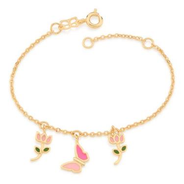 Imagem de Pulseira Infantil Formada Por Fio Elos Inter 551673 - Rommanel, Colori