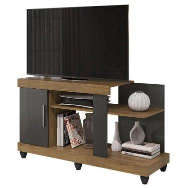 Imagem de Rack Bancada para TV 42 Polegadas 120cm Canadá - Móveis Leão, Nature/G