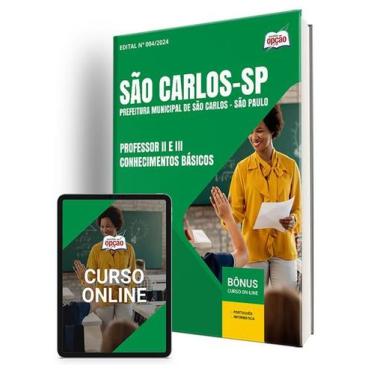 Imagem de Apostila Prefeitura de São Carlos - SP 2024 - Professor II e III - Con
