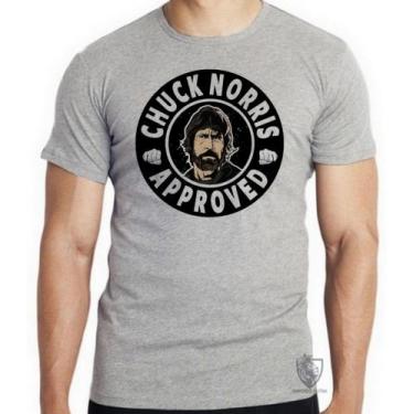 Imagem de Camiseta Chuck Norris approved Blusa criança infantil juvenil adulto c