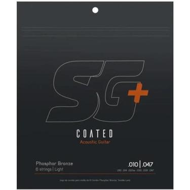Imagem de Encordoamento sg+ p/violao revestido 010 bronze fosforo 0.010 - 0.047 