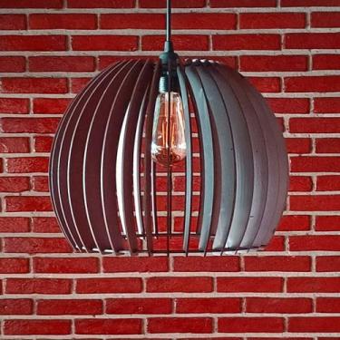 Imagem de Luminária Teto tipo Pendente em MDF UNIVERSO Completa - CORALISA, Marr