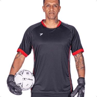 Imagem de Camisa Goleiro Poker Razor Manga Curta, Preto, P