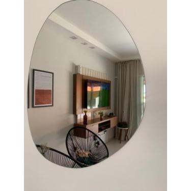 Imagem de Espelho Orgânico Grande Abstrato Tendência Moda Super lançamento Luxo 