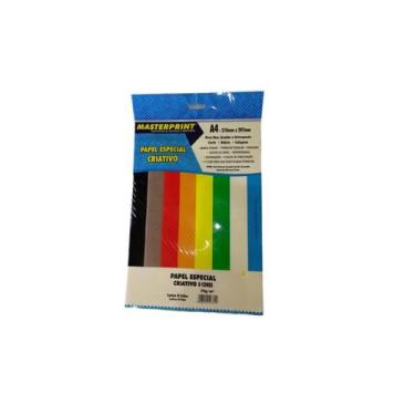 Imagem de Papel Especial Criativo Masterprint A4 Coloridos 75g 45 Folhas