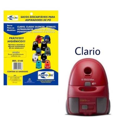 Imagem de Kit 6 Sacos Aspirador de Pó Electrolux - Clario (2148) - Porto-Pel