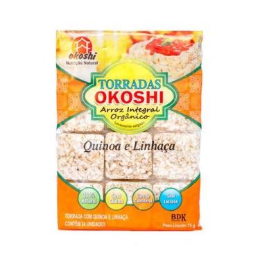 Imagem de Torrada Orgânica Zero Glúten Quinoa E Linhaça Okoshi Com 75g