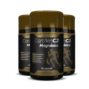 Imagem de 3X Cartflen C2 5 Tipos De Magnésios 60Caps Hf Suplementos
