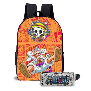 Imagem de Kit Mochila com Estojo Escolar Infantil Série One Peace  - Use Thuco, 