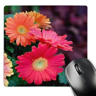 Imagem de 3dRose LLC Mouse pad 20 x 20 x 0,65 cm, margaridas Gerbera Candy brilhantes e coloridas (mp_120403_1)