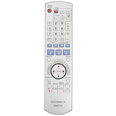 Imagem de Controle remoto de substituição EUR7659Y10 compatível com gravador de DVD Panasonic DMR-ES25 DMR-ES15PC DMR-ES15S DMR-ES15 DMR-ES15P