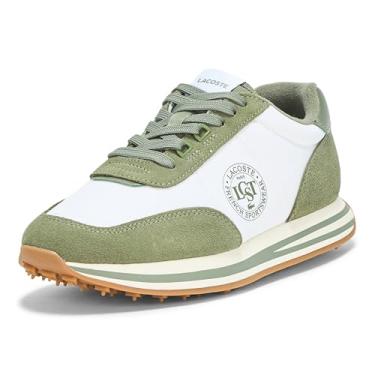 Imagem de Lacoste Tênis masculino L-Spin, Cáqui/Branco, 44