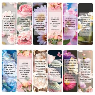 Imagem de NewEights Versículos bíblicos sobre ciúmes para ajudar você a superar sentimentos de inveja (5 conjuntos x 6 cartões) - conjunto de cartas motivacionais diárias - conjunto de coleção de cortadores de