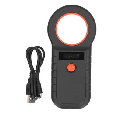 Imagem de Scanner Microchip para Animais Estimação, Leitor Universal Microchip para Cães Estimação 2,4 G 134,2 Khz 125 Khz Com Tela Brilhante 0,91 Polegadas Campainha para Formato EMID FDX B